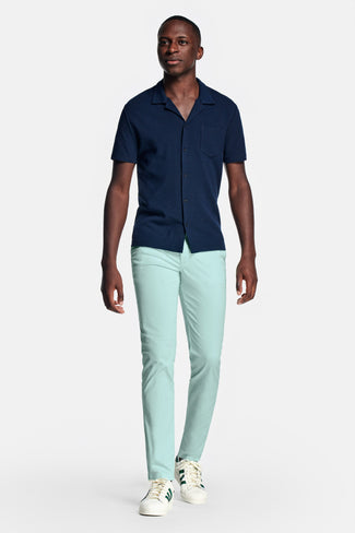 Mints * Die Longs mint green stretch cotton men's trousers | MR MARVIS