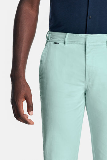Mints * Die Longs mint green stretch cotton men's trousers | MR MARVIS