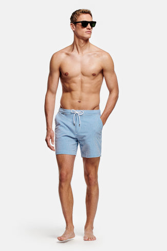 Nautics * Die Seersucker Badeshorts Nautics * Die Seersucker Badeshorts