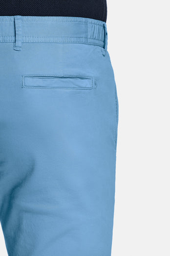 Boulevards * Die Longs mid blue stretch cotton men's trousers | MR MARVIS