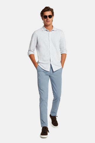 Antarctics * Die Longs grey blue stretch cotton men's trousers | MR MARVIS