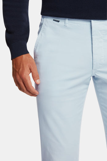 Avenues * Die Longs light blue stretch cotton men's trousers | MR MARVIS
