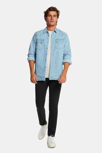 Blackjacks * Die Longs black stretch cotton men's trousers | MR MARVIS