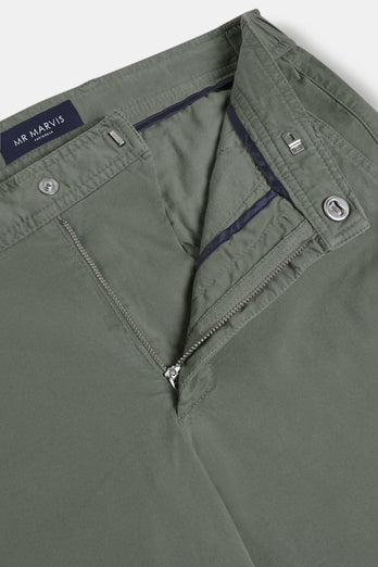 Defenders * Die Longs green stretch cotton men's trousers | MR MARVIS