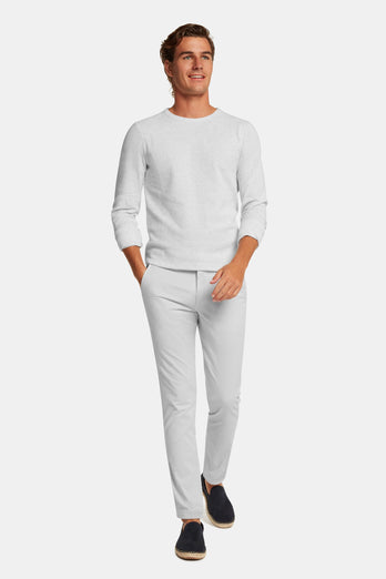 Gullwings * Die Longs light grey stretch cotton men's trousers | MR MARVIS