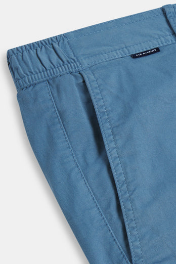 Mavericks * Die Longs blue stretch cotton men's trousers | MR MARVIS