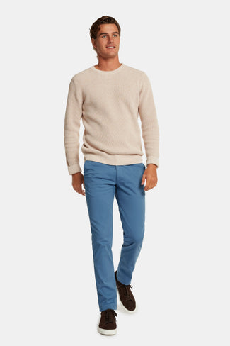 Mavericks * Die Longs blue stretch cotton men's trousers | MR MARVIS