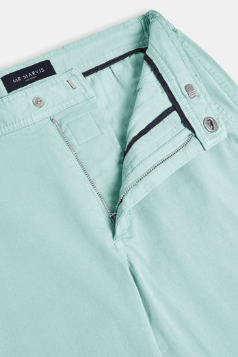 Mints * Die Longs mint green stretch cotton men's trousers | MR MARVIS