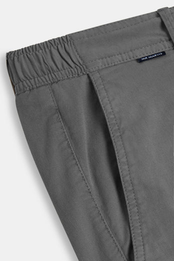 Newmans * Die Longs mid grey stretch cotton men's trousers | MR MARVIS