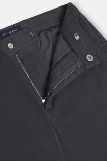 Storms * Die Longs dark grey stretch cotton men's trousers | MR MARVIS