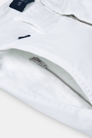 Wimbledons * Die Longs all white stretch cotton men's trousers | MR MARVIS