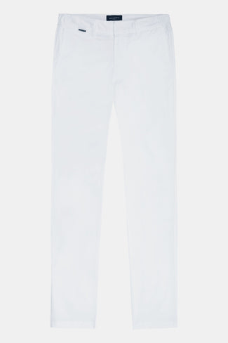 Wimbledons * Die Longs all white stretch cotton men's trousers | MR MARVIS