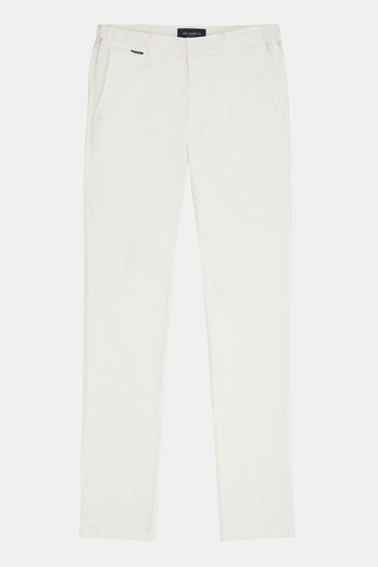 off white stretch cotton men's trousers | MR MARVIS