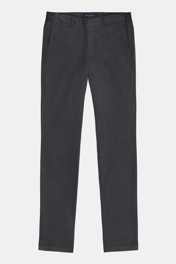 dark grey stretch cotton men's trousers | MR MARVIS