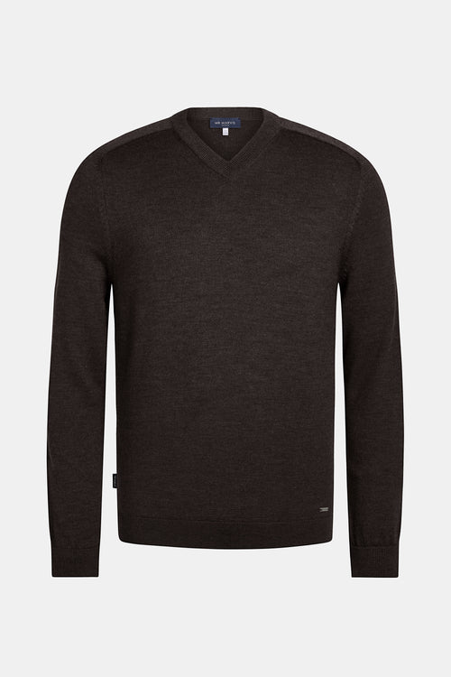 Night Foxes * Der Merino V-Neck Pullover
