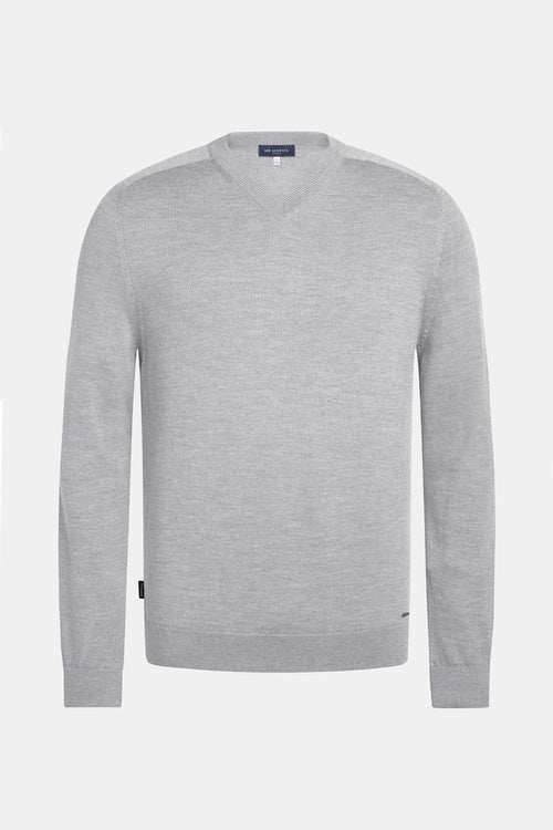 Oysters * Der Merino V-Neck Pullover
