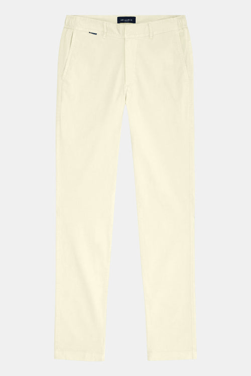 light yellow stretch cotton men's trousers | MR MARVIS