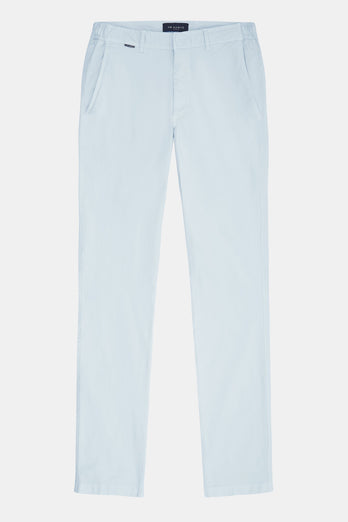 light blue stretch cotton men's trousers | MR MARVIS