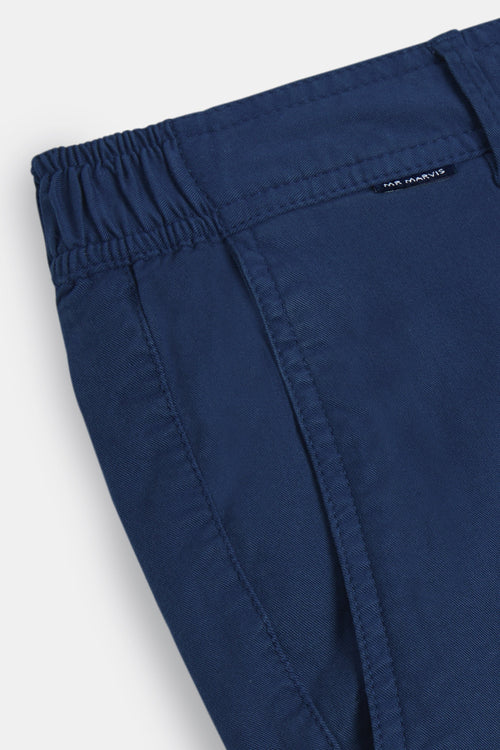 dark blue stretch cotton men's trousers | MR MARVIS